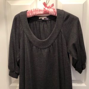 Vince 100% wool grey tunic dress with pockets
